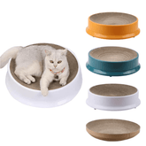 Bàn Cào Móng Giấy Ổ Nằm Tròn Có Đế Nhựa Cho Mèo 43cm - Paddy Pet Shop